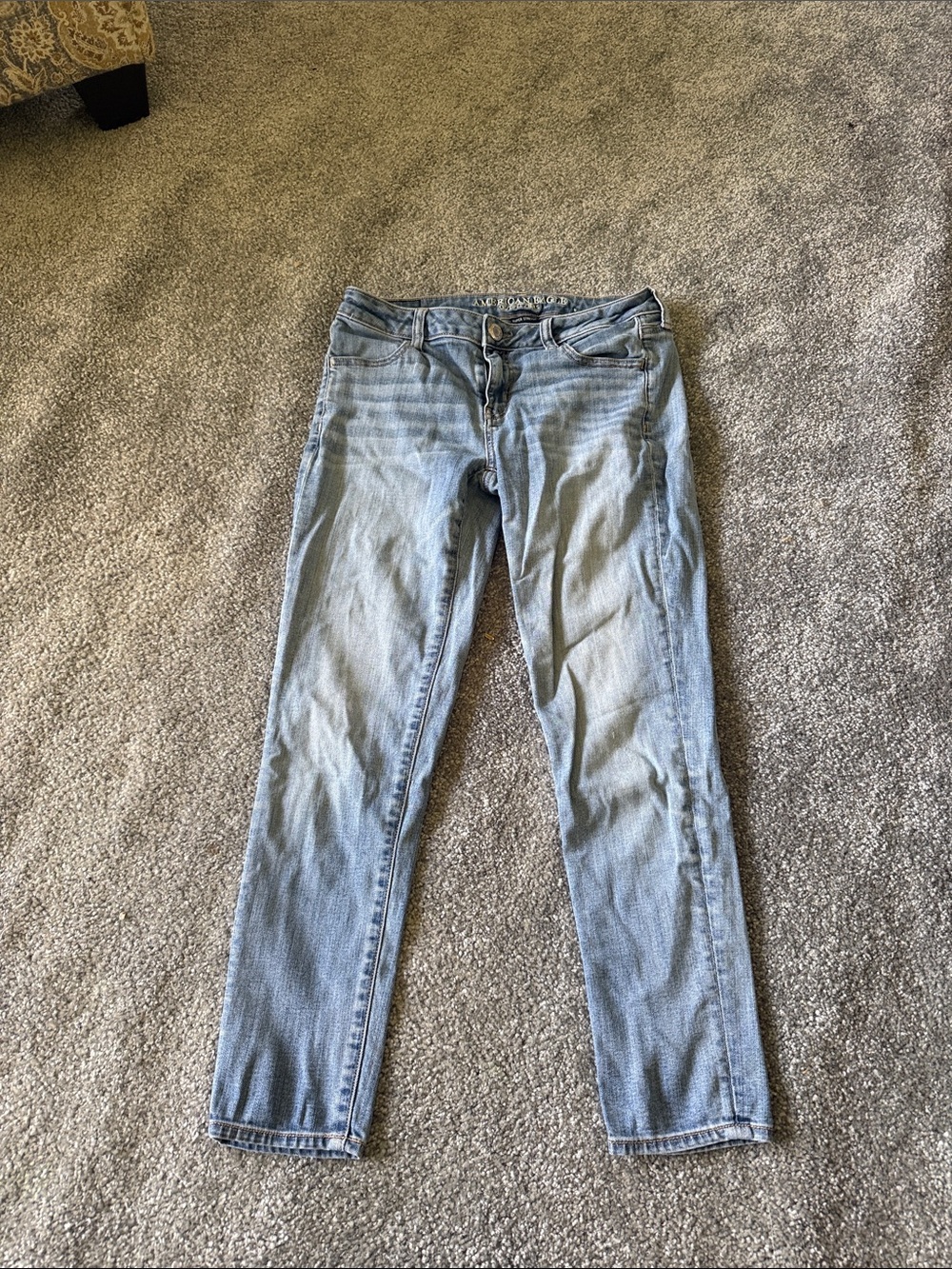 American Eagle Outfitters Pale Blue Skinny Jeans